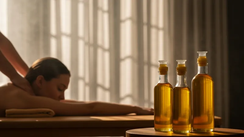 Réduction du stress avec l'huile de massage