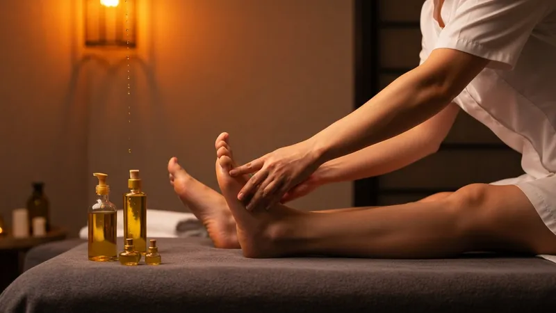 Réflexologie et huiles de massage
