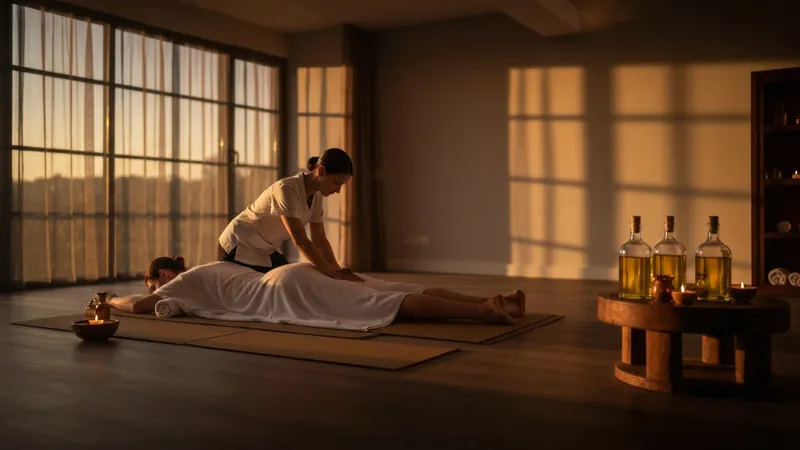 Shiatsu et utilisation d'huile