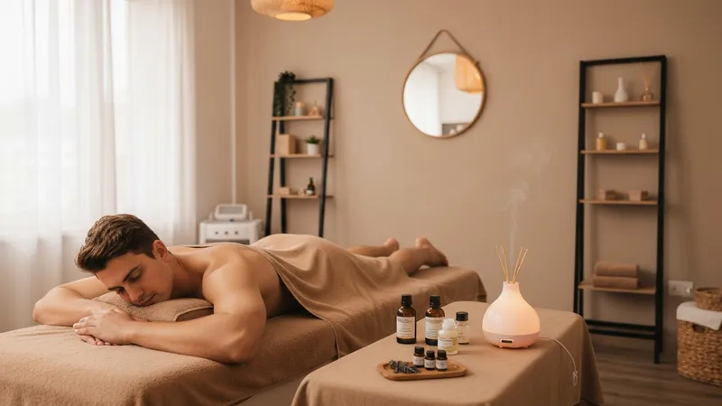 Thérapeutique : huile de massage et huiles essentielles